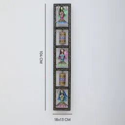 decorum Kal Baliya Virtical Multicolour Iron Wall Art image 2