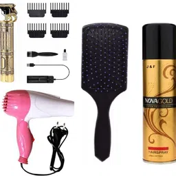 J & F Hair Trimmer,Hair Dryer,Flat Comb,Hair Spray Personal Care Appliance Combo-picture-20