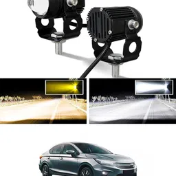 maties High/Low Beam Amber And White Twin Mini LED Light For Vehicle-62 Fog Lamp Car, Motorbike, Truck, Van LED for Honda (12 V, 55 W)-picture-15