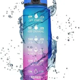 glowee 1000ml Premium Water Bottle | BPA Free | Leak Proof | Unbreakable Plastic 1000 ml Water Bottle-picture-22