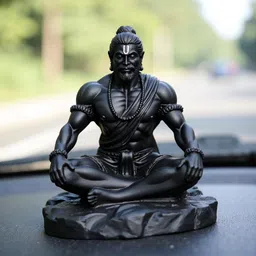 ishu handi artistic Resin Hanuman ji/ Bajrangbali Ji statue for home temple Car Dashboard Décor-20 Decorative Showpiece - 10 cm-picture-26