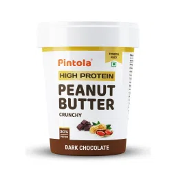Pintola HIGH Protein Peanut Butter Dark Chocolate | 30% Protein | High Fibre | NO Salt | Non GMO, Naturally Gluten Free, Zero Cholesterol | Crunchy-picture-17