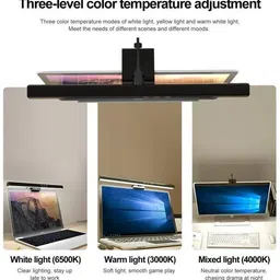 LIVVIOMART Adjustable Monitor Light Bar with Eye Protection for Desktop Use Flash image 5