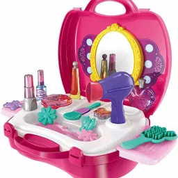lattice Play Beauty Salon Fashion Play Set | Girls Toy | Makeup Kit and Cosmetic Toy Set-picture-10