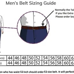 flyer Men Casual, Formal, Evening, Party Black, Black Genuine Leather Belt image 3