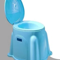 able Indian Toilet to western convertor Portable Toilet Stool with Lid Commode Chair image 1