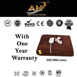 arcova home Solid Single Electric Blanket for Heavy Winter image 2