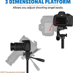 Vedaantron 55-Inch Aluminum Tripod with Mic, Remote & Mobile Holder – Multicolor Tripod image 5