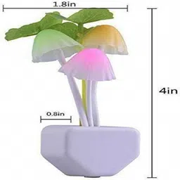 smartmall Mushroom Sensor Operated On Off Color Changeable Led Mushroom Night Lamp Night Lamp (12 CM Multi color)Pack of 1 Night Lamp image 4