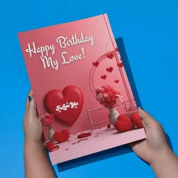 aanyacentric 9.5x13inch Husband Wife Lover Boyfriend Girlfriend Birthday Printed Greeting Card-picture-33