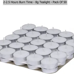 ank AN_(A_39)_Tealight_White_Pack Of -50 Candle-picture-23