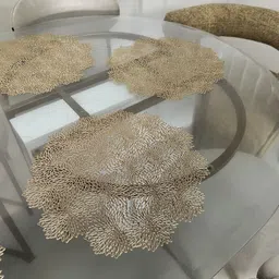 lavichitra Round Pack of 6 Table Placemat image 2