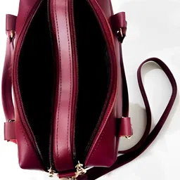 cleto Maroon Women Sling Bag CT-HAMZAMAROON_PNDNT image 4