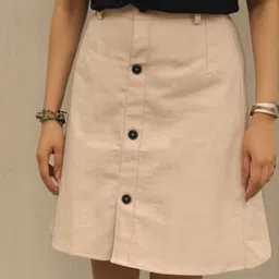 infirax Women Solid Regular Beige Skirt-picture-16