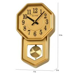 rhythm Gold Polyresin Analog Pendulum Clock image 2