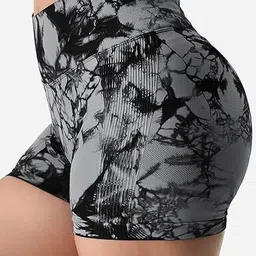 shoppy villa Solid Women Grey Gym Shorts, High Waist Shorts, Running Shorts, Sports Shorts, Swim Shorts-picture-14