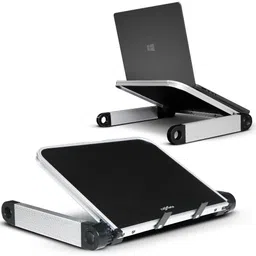 Callmate Angle Adjustment Aluminum Laptop Stand for MacBook, Book, Laptop Stand for Desk Aluminium Desk Stand Laptop Stand Compatible with Universal Laptops image 1