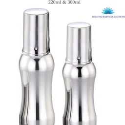 beautiq baby collections Stainless Steel Baby Feeding Bottle Combo(Pack of 2) 300ml and 220ml - 520 ml image 2