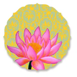 shaakh Lotus Flower Green Wall Plate image 2