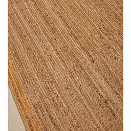 jutie pie Brown Traditional 3 X 5 Jute Hand Woven Carpet image 5