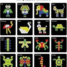 sr toys New Magnetic Puzzles : Triangles For kids (250 Pieces) image 4