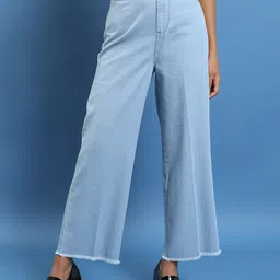 tokyo talkies Women Regular Mid Rise Light Blue Jeans-picture-20