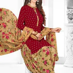 atraasii Unstitched Crepe Salwar Suit Material Printed-picture-10