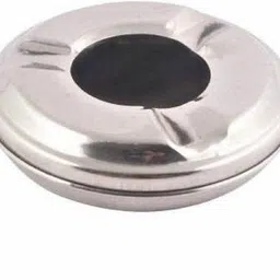 bekner Ashtray for Cigarette Stainless Steel Ash Holder Tray with Lid for Home, Office and Bar Silver Stainless Steel Ashtray-picture-25