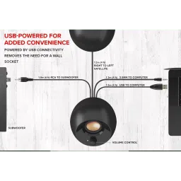 Creative Pebble Plus 16W Multimedia Speaker (45 Degree Elevated Drivers, 2.1 Channel, Black) image 5