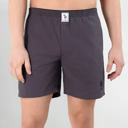 u.s. polo assn. Solid Men Grey Boxer Shorts-picture-17