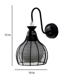 decorativeray Madera Black Iron Wall Sconces image 5