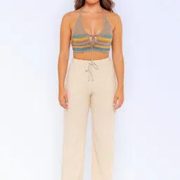 epicdesigns Women Comfort Fit White Pure Cotton Trousers-picture-19