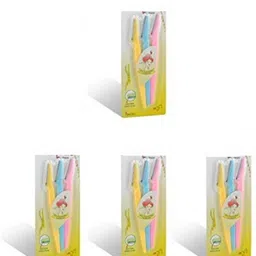 tineke Stainless Steel Eyebrow, Neck, Face, Upper Lips as well as Unnecessary Hairs Elsewhere Shaping Trimmer Shaper Shaver Razor Tool (Pack of 4), Men & Women-picture-10