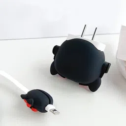 RidivishN Charger Cover for iPhone 18W-20W Adapter, Cute BULL DOG,Spiral Cable Protector image 4