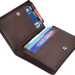 rage gaze Men Brown Artificial Leather Card Holder image 4