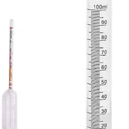 nicolette Set of Lactometer with Jar Hydrometer image 3
