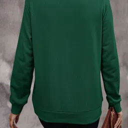 imsa moda Women Full Sleeve Solid Sweatshirt image 2