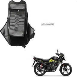 asesomecreation TANK COVER WATERPROOF LEATHER (BLACK) Strap Honda SP125, Universal For Bike Bike Tank Cover-picture-24