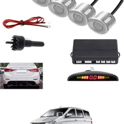 aarsh store Universal 4 Silver Reverse Parking Sensor-AF25B357 Universal 4 Silver Reverse Parking Sensor-AF25B357 Parking Sensor-picture-24