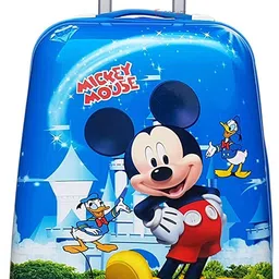 gocart Small Cabin Suitcase (51 cm) 4 Wheels - Polycarbonate Kids 360 Degree Rotating Wheels Travel Trolley Bag - Blue image 2