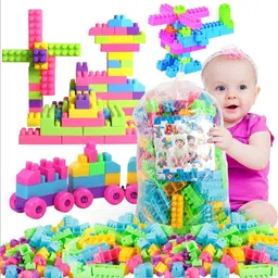 fery Building Blocks for Kids with Wheel Building (100 Pieces, Multicolor)-picture-26