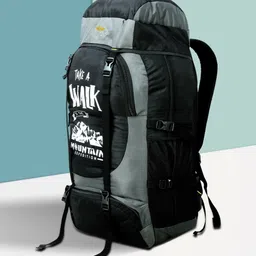 zozo Mountain Rucksacksbag Hiking Trekking Camping Bag Travel Backpack -60L(GREY) Rucksack- 60 L-picture-26