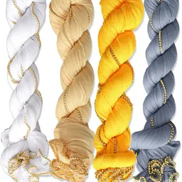 fabflick Lycra Blend Self Design Multicolor Women Dupatta-picture-13