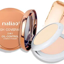 maliao High Coverage 2-in-1 Oil-Control Compact Powder for Flawless Matte Finish Compact-picture-19