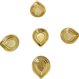 vkn amaze BRASS 20 Brass (Pack of 5) Table Diya image 3