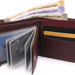 flipcon Men & Women Casual, Ethnic, Evening/Party, Formal, Trendy, Formal Brown Artificial Leather RFID Wallet-picture-14