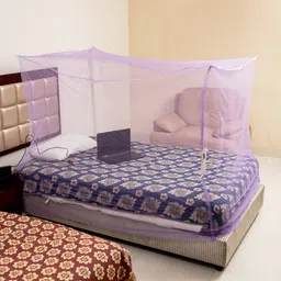 ikaa Nylon Adults Washable 4X6 (FT) SINGLE COT MOSQUITO NET Mosquito Net image 2