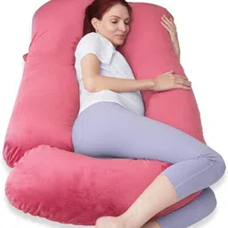 zoxab Microfibre, Polyester Fibre Pregnancy Pillow Pack of 1 Solid luxury j shape-picture-20