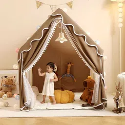 dhruvayfab Brown Play Tent for 3-10 Year Boy And Girls image 3