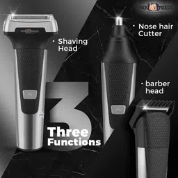 Daily Needs Shop Professional Shaver & 3 in 1 Rechargeable Cordless Beard Hair TrimmerShaver For Men image 3